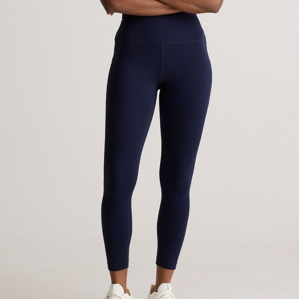 Quince Blue Space Dye High Rise Pocket Leggings‎